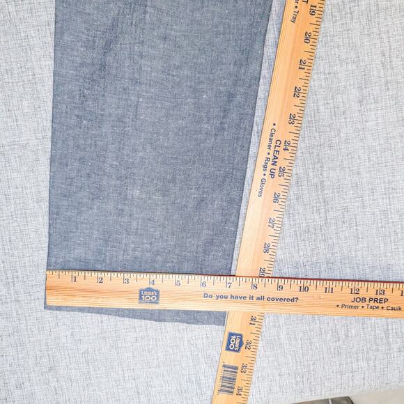 J.Crew Ludlow Slim Unstructured Suit Cotton Linen Blazer & Pants Chambray 40R - Picture 14 of 16